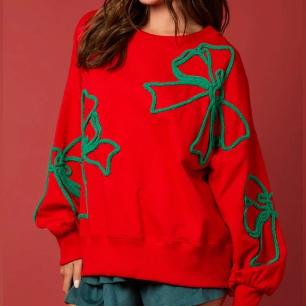 Peach Love California Vibrant Red Top